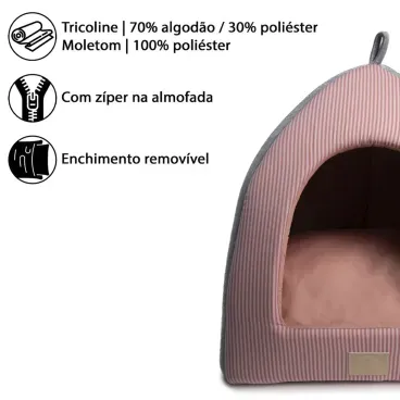 Composicao da Cabana Home para Caes e Gatos Fabrica Pet Rosa